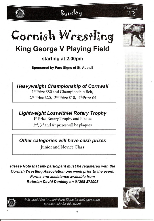 2012 Lostwithiel Carnival Programme Page 09